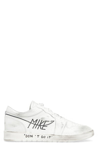 Sneakers low-top in pelle